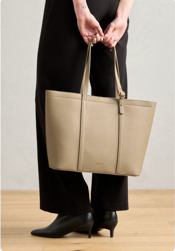 Stijlvolle Shopper Tas - Beige - GLOEDNIEUW, Ophalen of Verzenden, Nieuw, Beige, Shopper