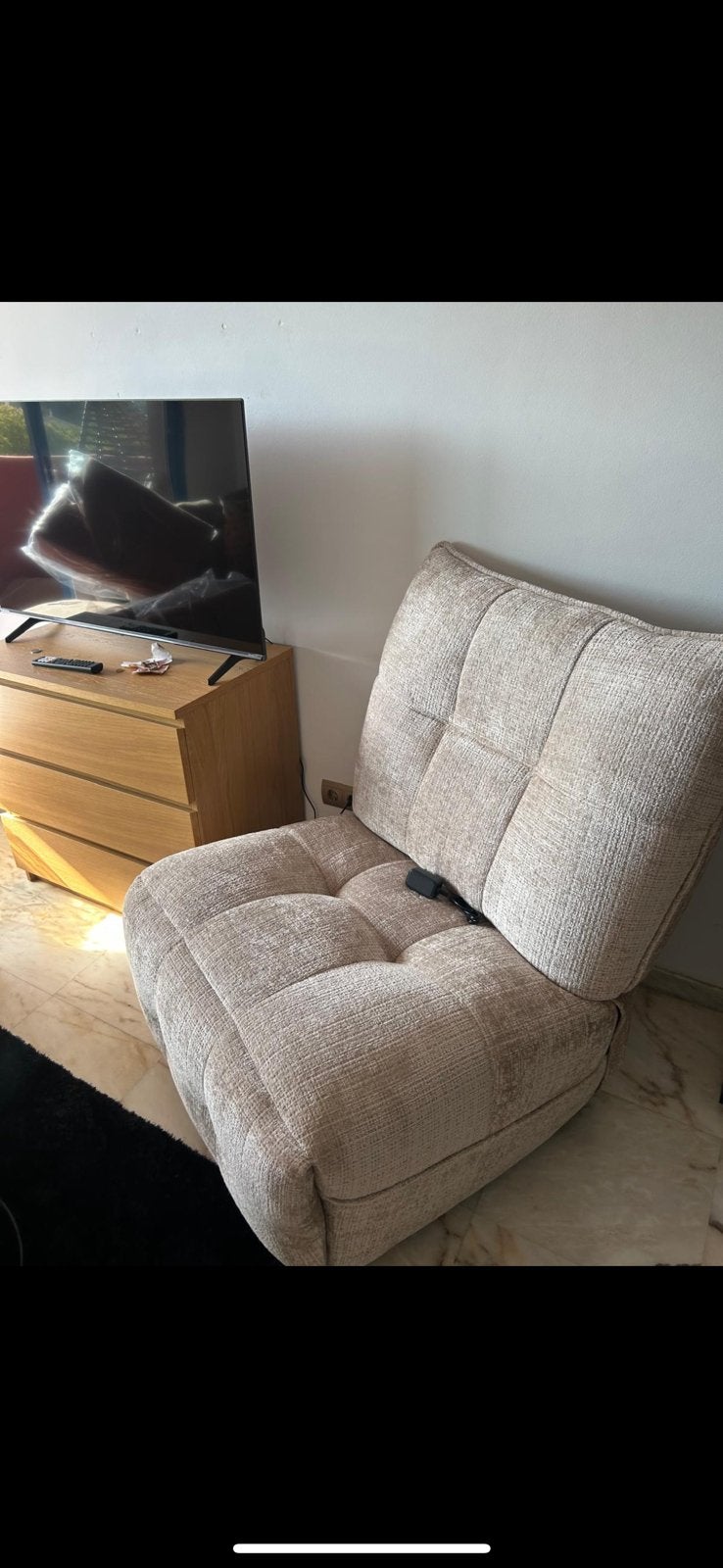 Elektrische fauteuil NIEUW, Ophalen, Eenpersoons, 75 tot 100 cm, Zo goed als nieuw