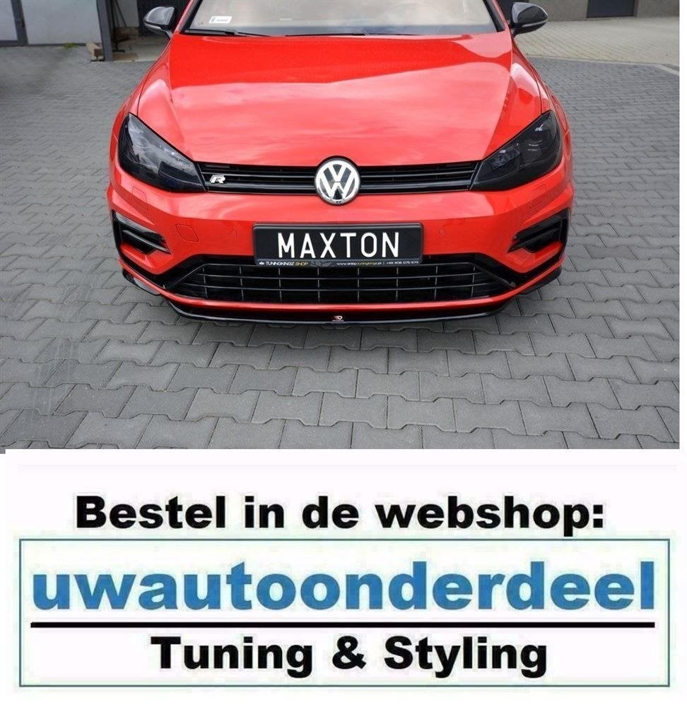 Maxton Spoiler Lip Splitter Geschikt Voor VW Golf 7 R R20 Fa, Verzenden, Automotive Parts, A.parts@hotmail.nl, Trasmolenlaan 12 3447 GZ Woerden