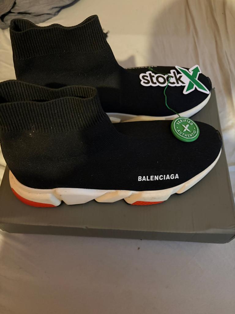 balenciaga socks  wit en rood maat 43, Ophalen of Verzenden, Zo goed als nieuw, Wit