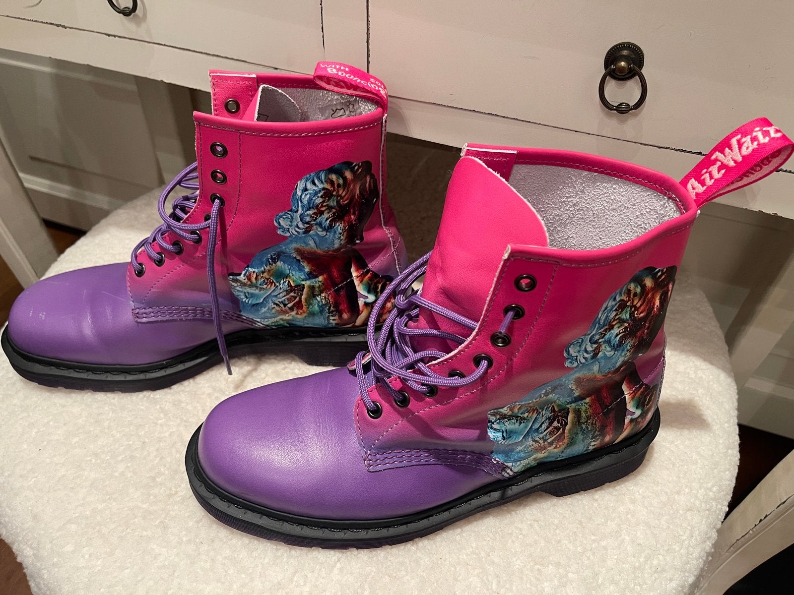 Zeldzame Dr. Martens 1460 Pink Purple Backhand Maat 45, Ophalen of Verzenden, Nieuw