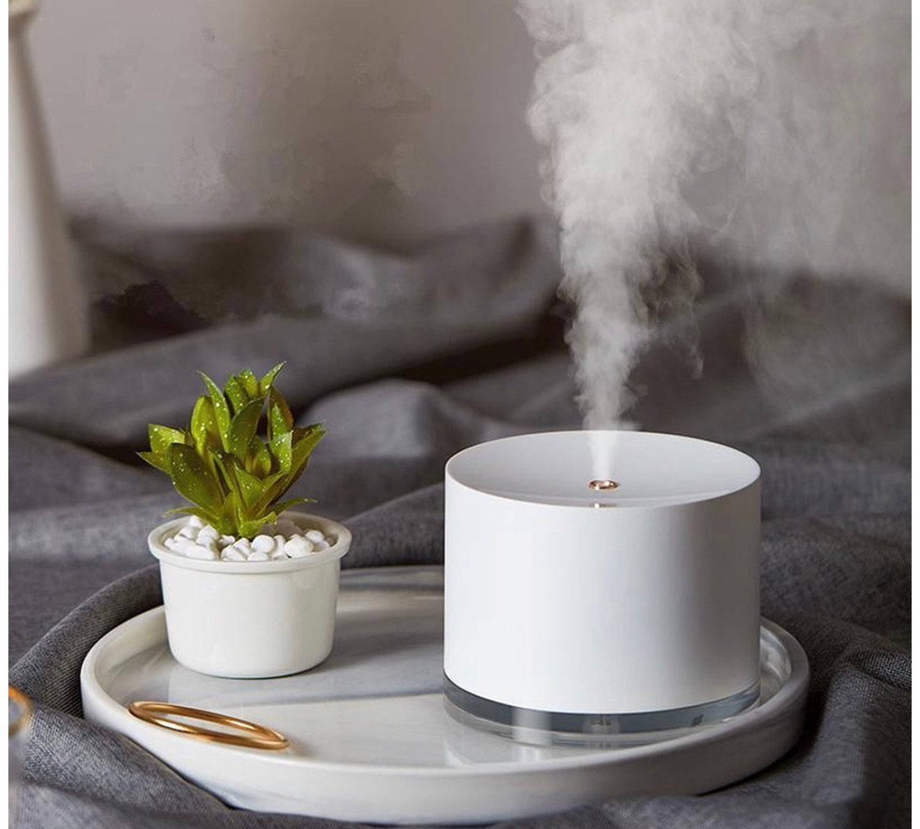 Aroma diffuser met ledverlichting, Ophalen of Verzenden, Nieuw, Wit