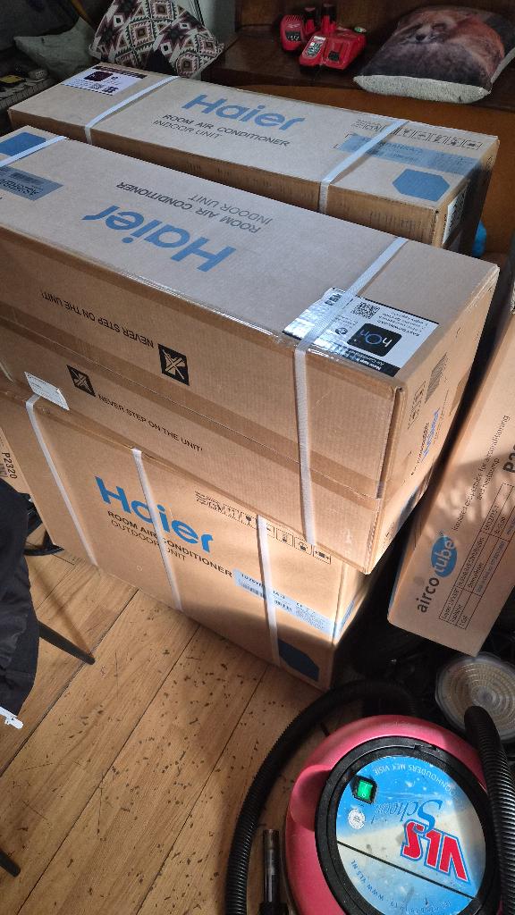Haier airco, Ophalen, Koelen en Ontvochtigen, Nieuw, 3 snelheden of meer