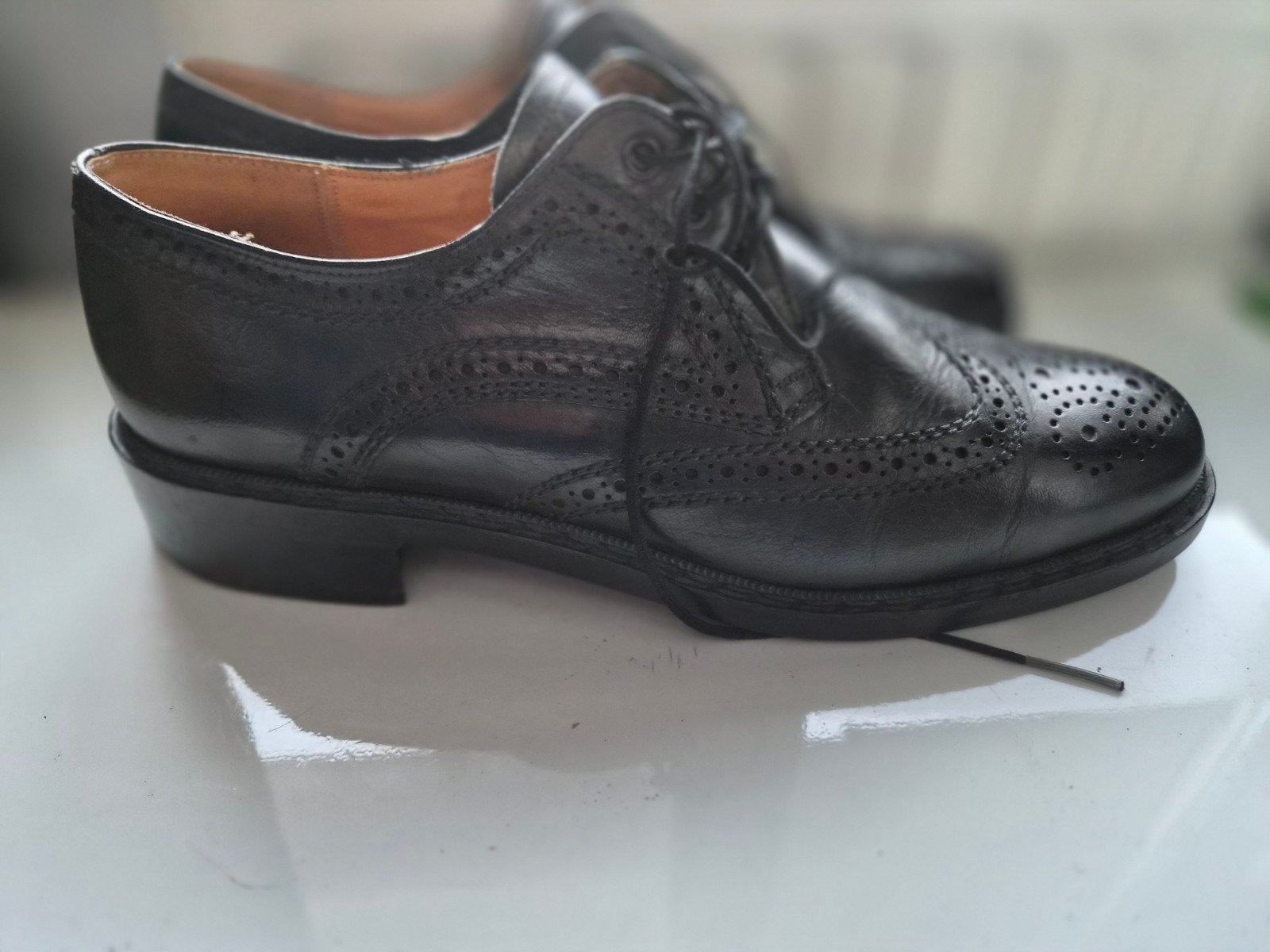 Royal Men's Shoes  Maat 45, vintage brogue schoenen, Zwart, Royal Men's Shoes, Ophalen of Verzenden, Gedragen