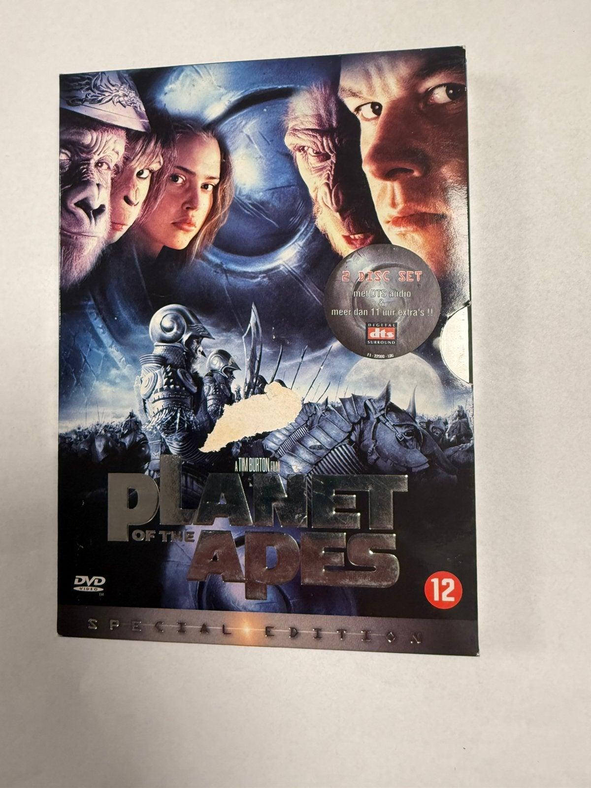 Planet of the apes (2001) regie Tim Burton NL-DVD 2-disc, Vanaf 12 jaar, Ophalen of Verzenden, Zo goed als nieuw, Science Fiction