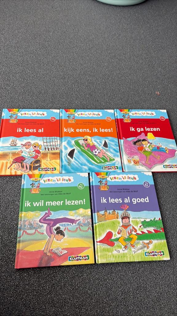 Lezen is Leuk! - Complete set van 5 kinderboeken, Ophalen of Verzenden, Zo goed als nieuw, Fictie algemeen