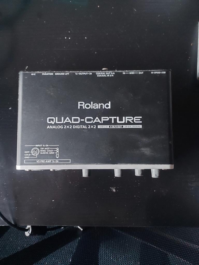 Roland QUAD-CAPTURE Interface - Zo goed als nieuw!, Muziek en Instrumenten, Microfoons, Ophalen of Verzenden