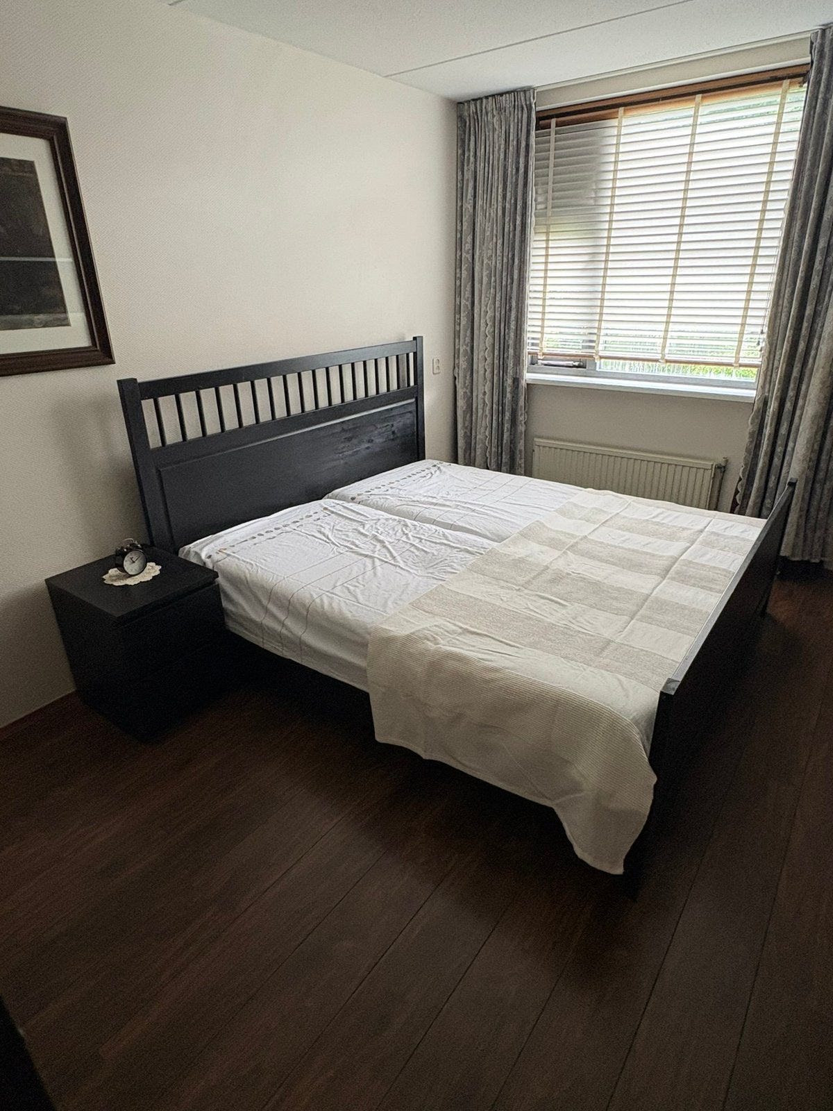 Elektrisch verstelbaar bed, Huis en Inrichting, Slaapkamer | Bedden, Ophalen, Zwart, Tweepersoons, 180 cm