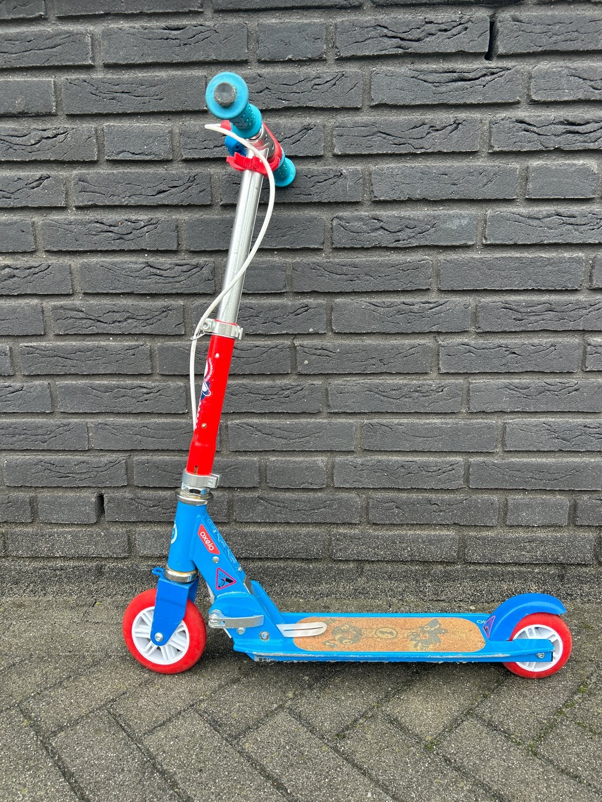 Oxelo step voor kinderen - Blauw/Rood, Ophalen of Verzenden, Gebruikt, Gewone step