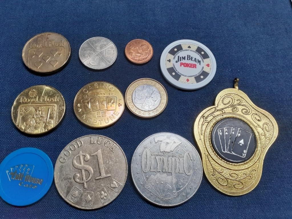 Casino penningen, Ophalen of Verzenden, Overige materialen, Buitenland