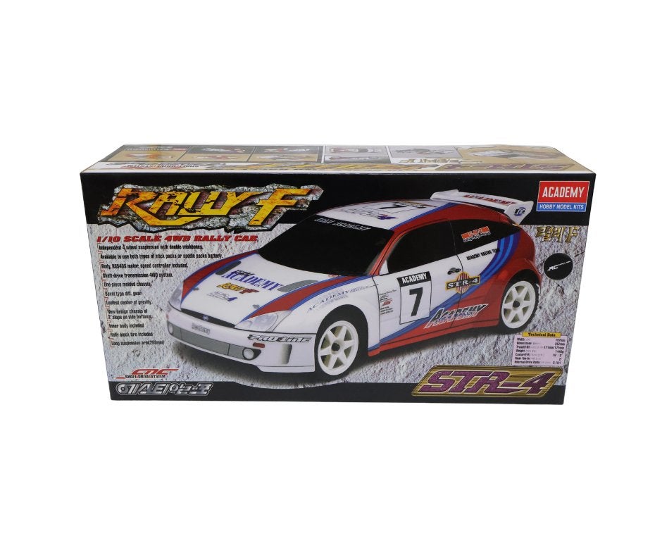 Academy STR-4 4wd Rally Car 1/10, Ophalen of Verzenden, Nieuw, Overige schalen, Auto onroad