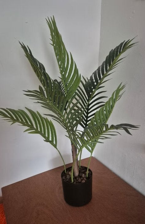 kunstplant palm ongeveer 80 cm hoog, Ophalen, Zo goed als nieuw, Kunststof, Onderhoudsvrij