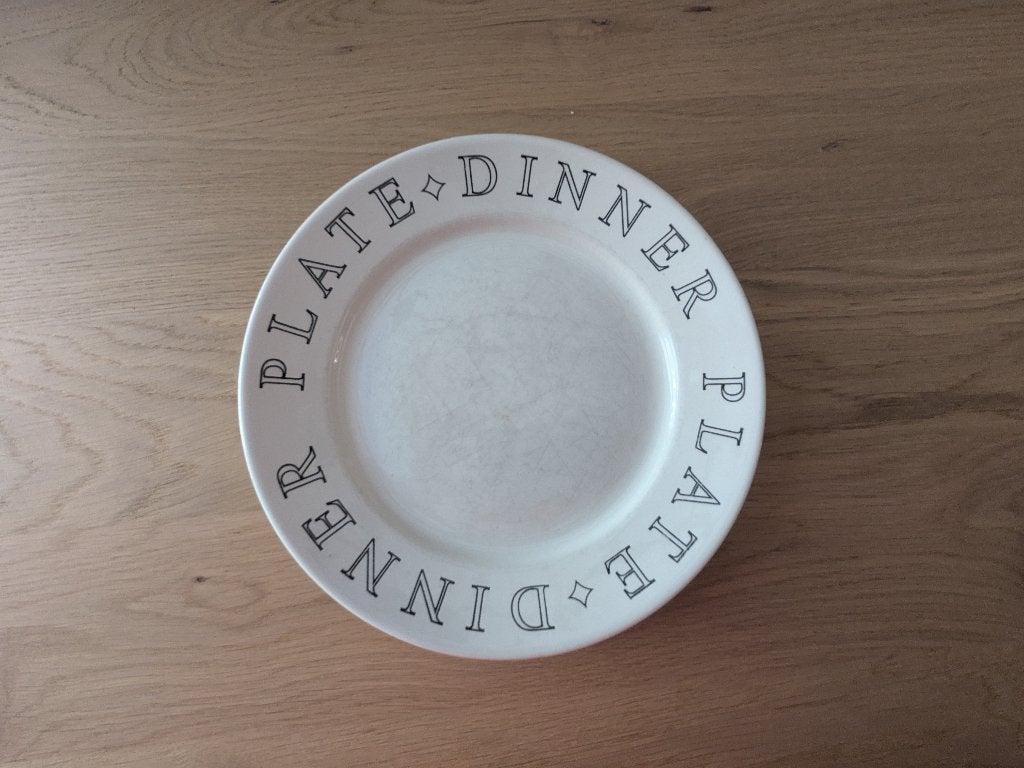Dinerborden, Ophalen, Overige materialen, Gebruikt, Overige merken
