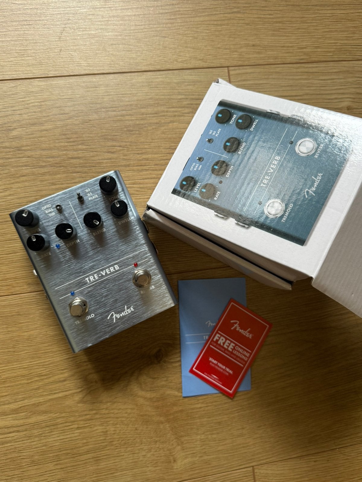 Fender tre-verb gitaarpedaal, Muziek en Instrumenten, Effecten, Ophalen of Verzenden, Zo goed als nieuw, Reverb