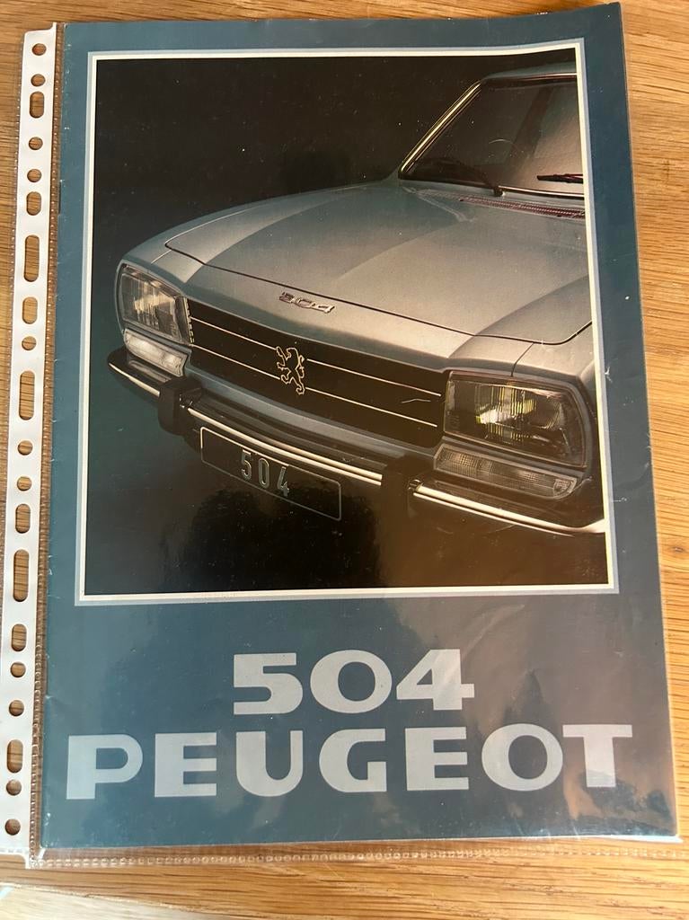 Peugeot 504 folder, Ophalen of Verzenden, Zo goed als nieuw, Peugeot