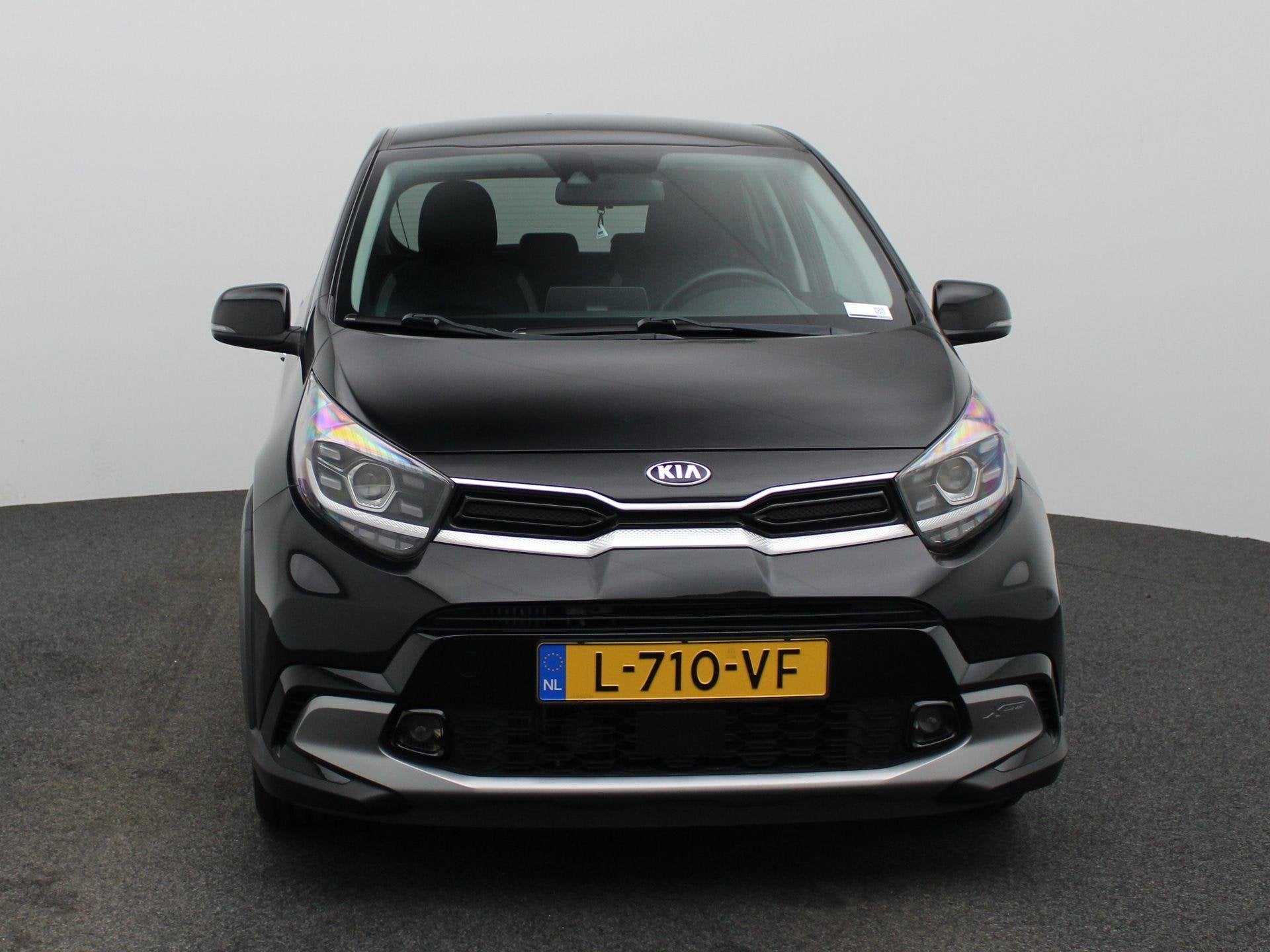 Kia Picanto 1.0 T-GDi X-Line 5p | 100 pk! | Camera | Cruise, Auto's, Voorwielaandrijving, 101 pk, Gebruikt, Zwart