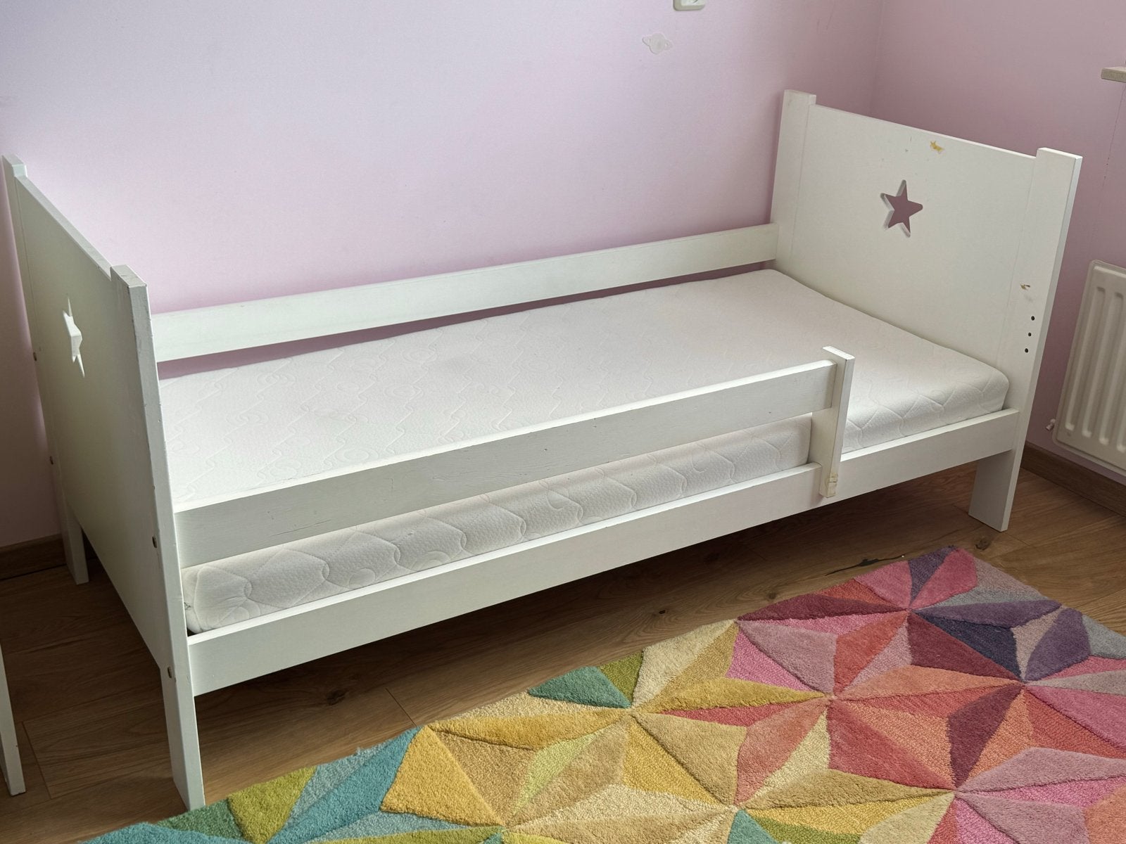 Kinderbed Petite Melie Nuit Wit, Ophalen, Gebruikt, 70 tot 85 cm, Lattenbodem