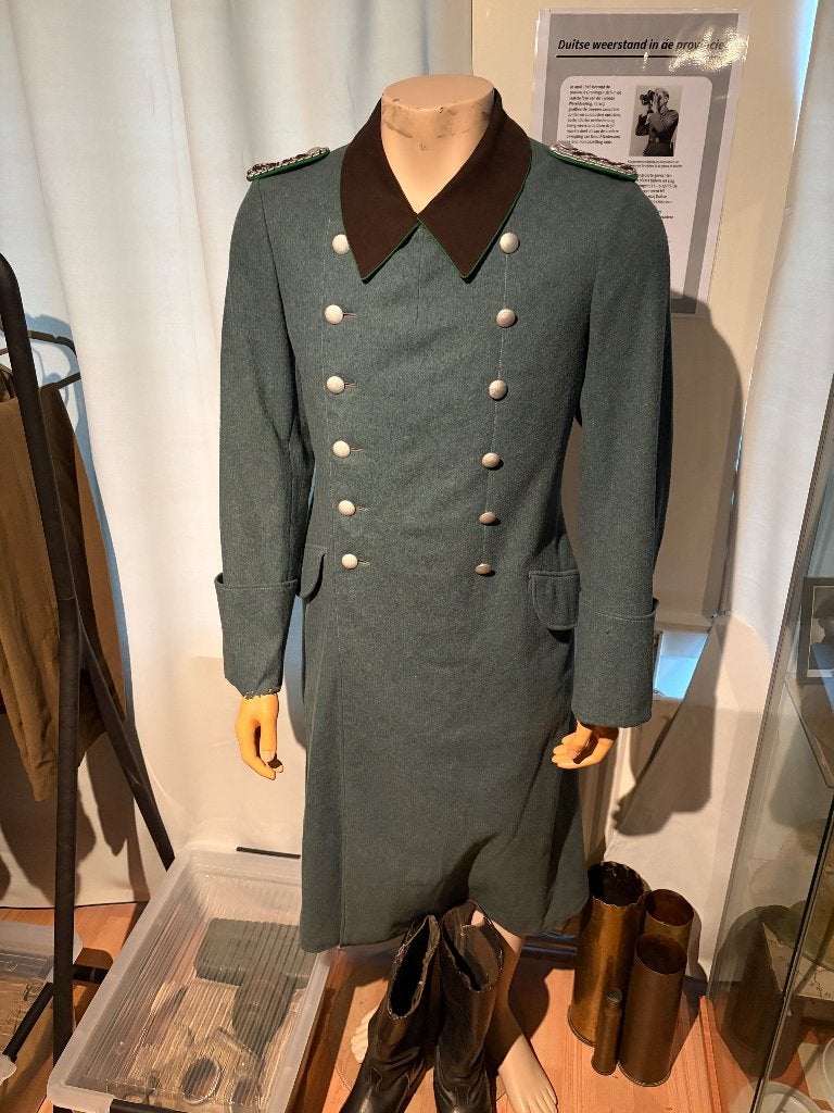 Originele Duitse polizei overjas en laarzen, Ophalen of Verzenden, Duitsland, Kleding of Schoenen