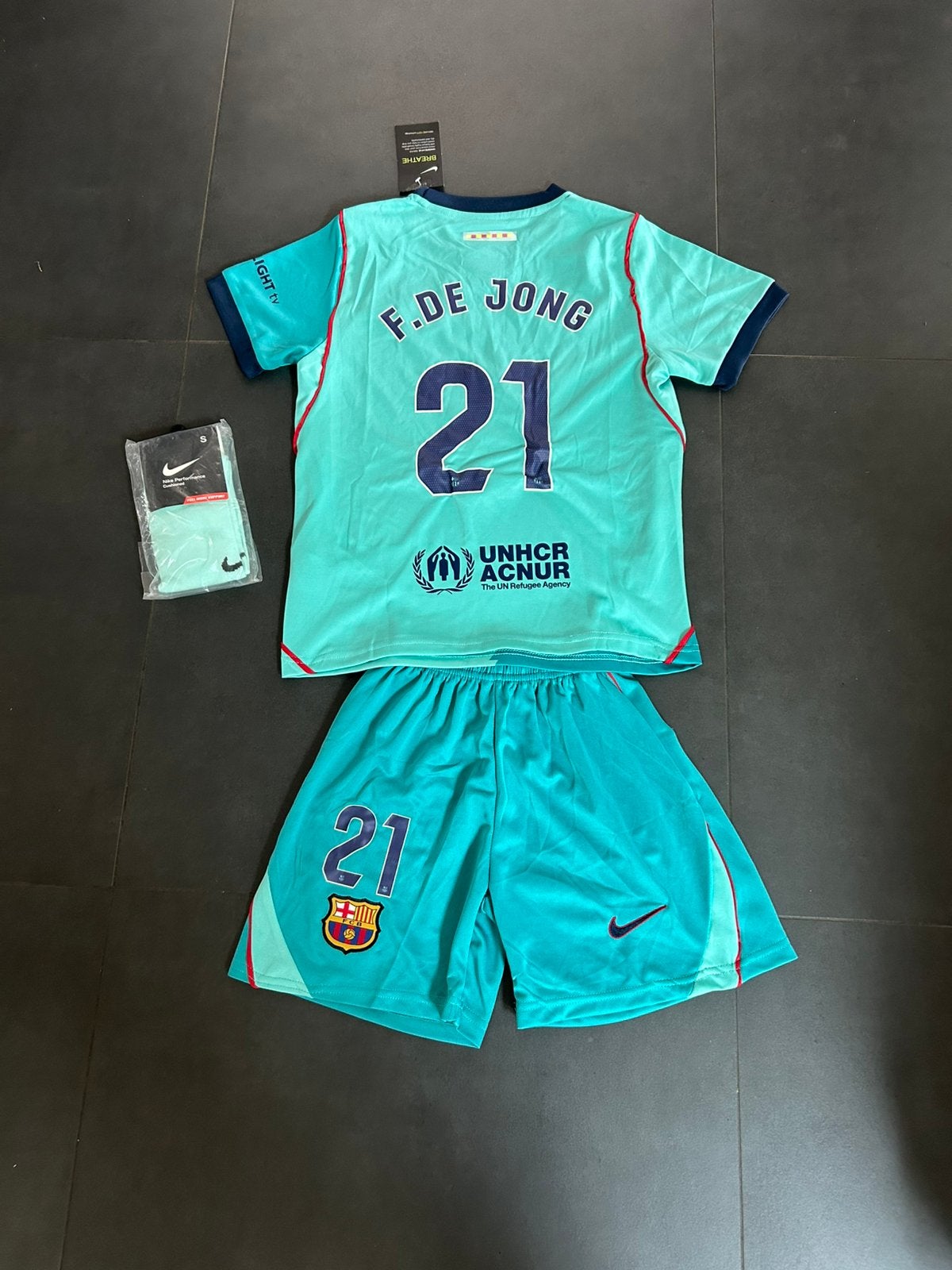 Barcelona frenkie, Maat XS of kleiner, Ophalen of Verzenden, Zo goed als nieuw, Shirt