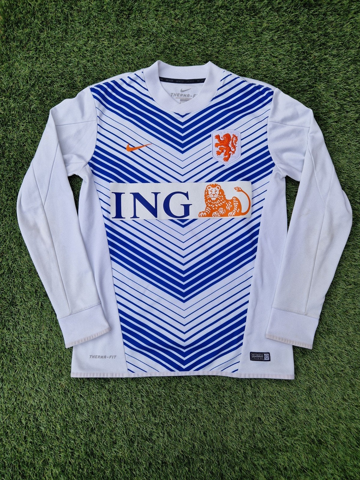 Nederlands elftal sweater KNVB Oranje shirt uit 2014, Kleding | Heren, Maat 52/54 (L), Blauw, Nike, Ophalen of Verzenden