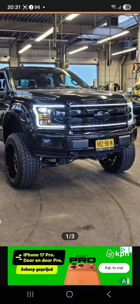 Ford F150 2018 model koplamp met ledgrill, Ophalen of Verzenden, Gebruikt, Ford