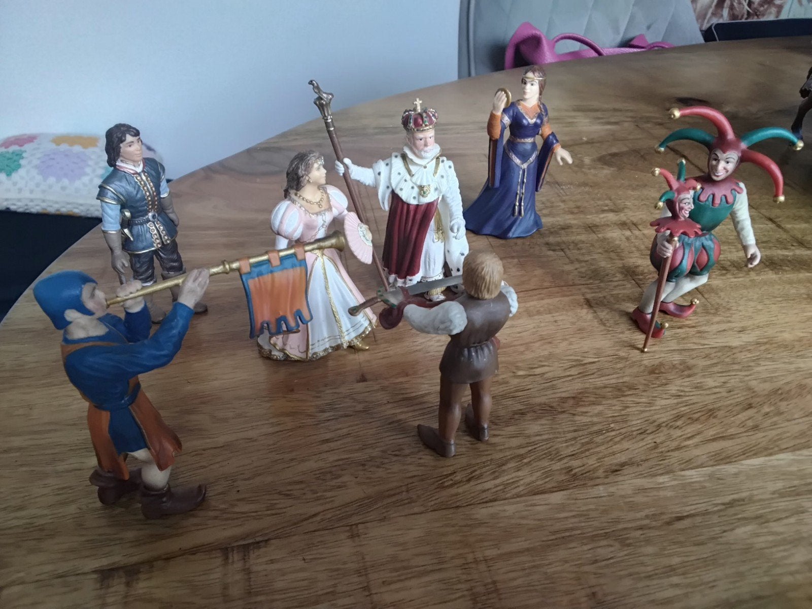 Schleich koning(in), hofhouding, prins, nar, Ophalen of Verzenden, Zo goed als nieuw