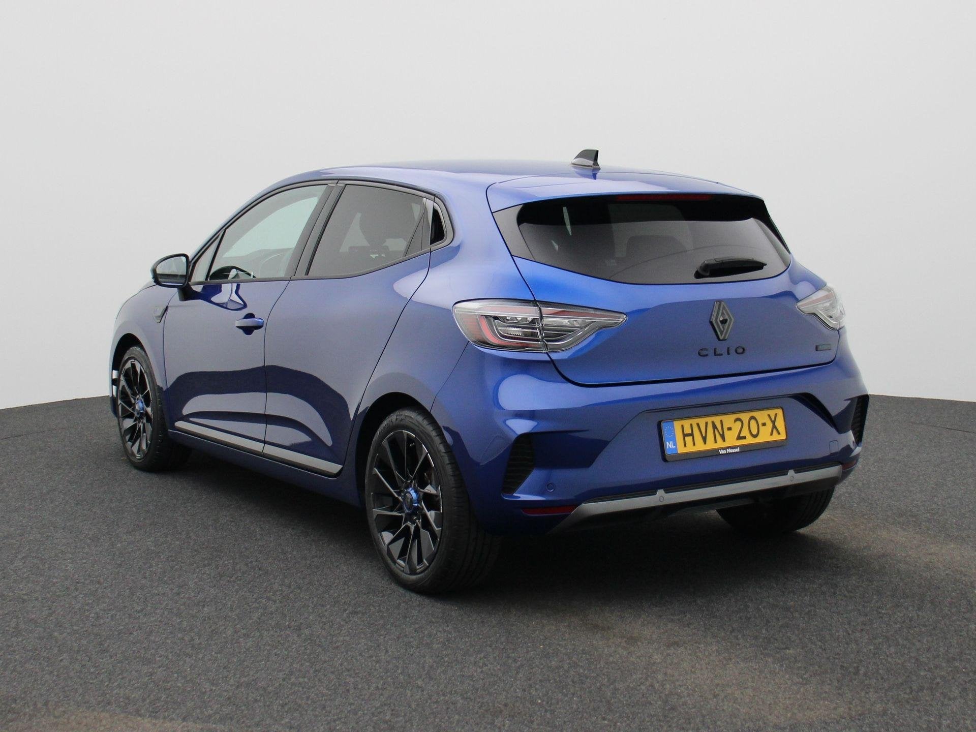 Renault Clio 1.6 E-Tech Full Hybrid 145 esprit Alpine | Adap, Auto's, Gebruikt, Euro 6, Blauw, Leder en Stof