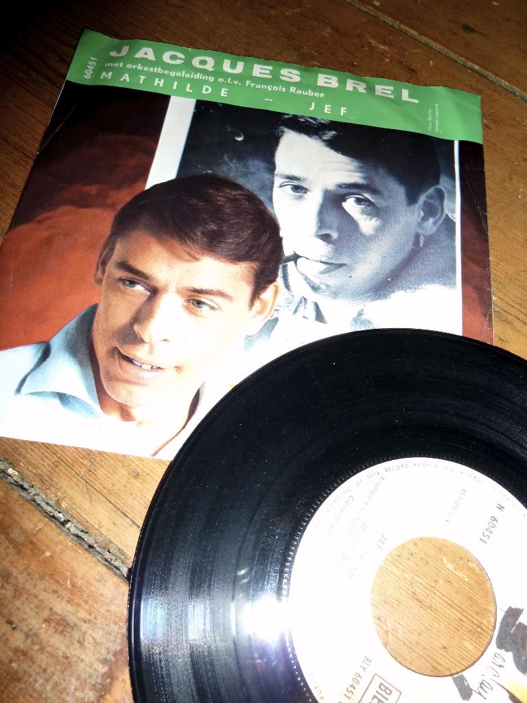 SINGLE JAQUES BREL MATHILDE JEF zeldzamere 1964, Cd's en Dvd's, Vinyl Singles, Gebruikt, Pop, Ophalen of Verzenden