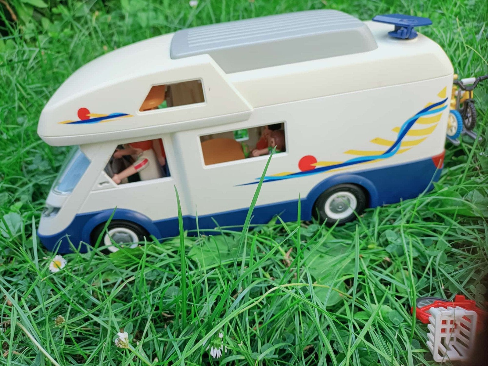 Playmobil Camper met extra kinder crossfiets, Ophalen of Verzenden, Gebruikt, Jongen of Meisje