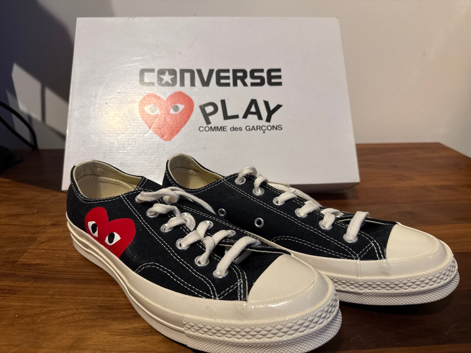 Nieuwe Converse All Stars Comme des Garçons Zwart Maat 41,5, Ophalen of Verzenden, Nieuw, Zwart, Sneakers of Gympen