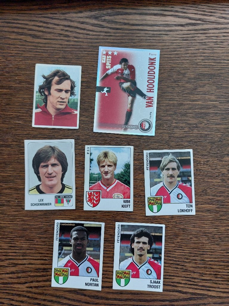 Voetbalplaatjes o.a. Panini, Ophalen of Verzenden, Zo goed als nieuw, Meerdere plaatjes