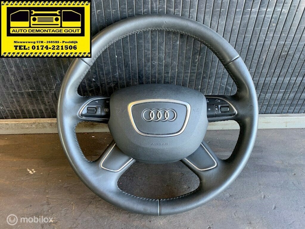 Audi A1 Stuur Aangepast A2 Upgrade Airbag Leder Stuur Leer, Auto-onderdelen, Audi, Gebruikt, Audi, Ophalen of Verzenden