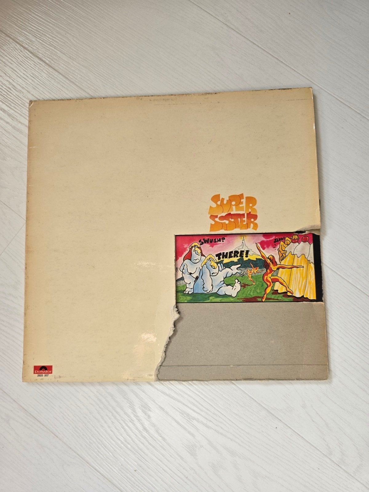 Pudding en Gisteren - Supersister LP (hoes beschadigd), LP, Rock, Gebruikt, Originele persing