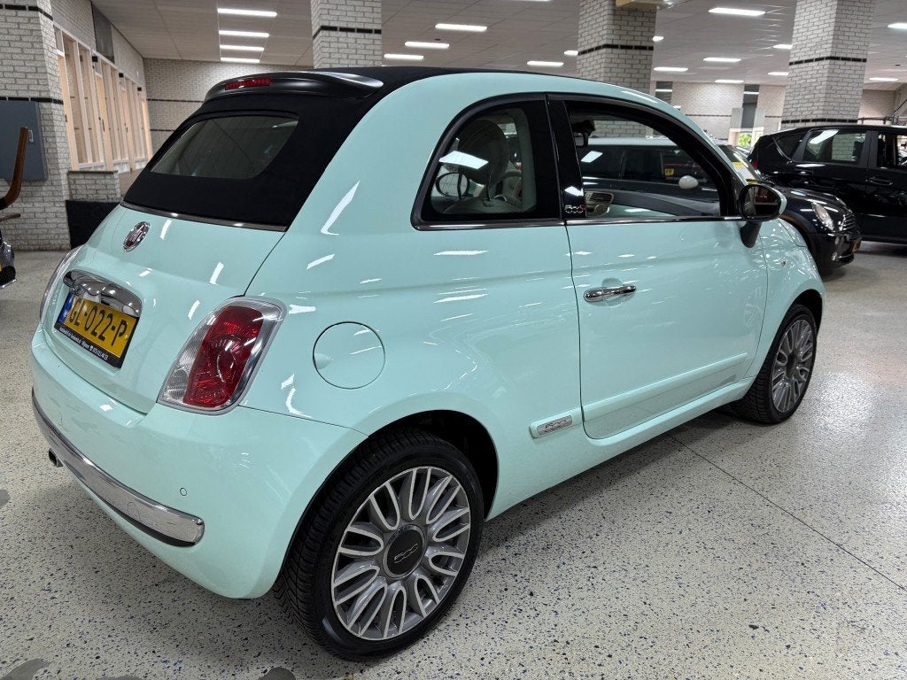 Fiat 500C 1.2 Lounge Airco ECC Half Leder LM16 Multimedia, Gebruikt, 4 cilinders, Bedrijf, Handgeschakeld