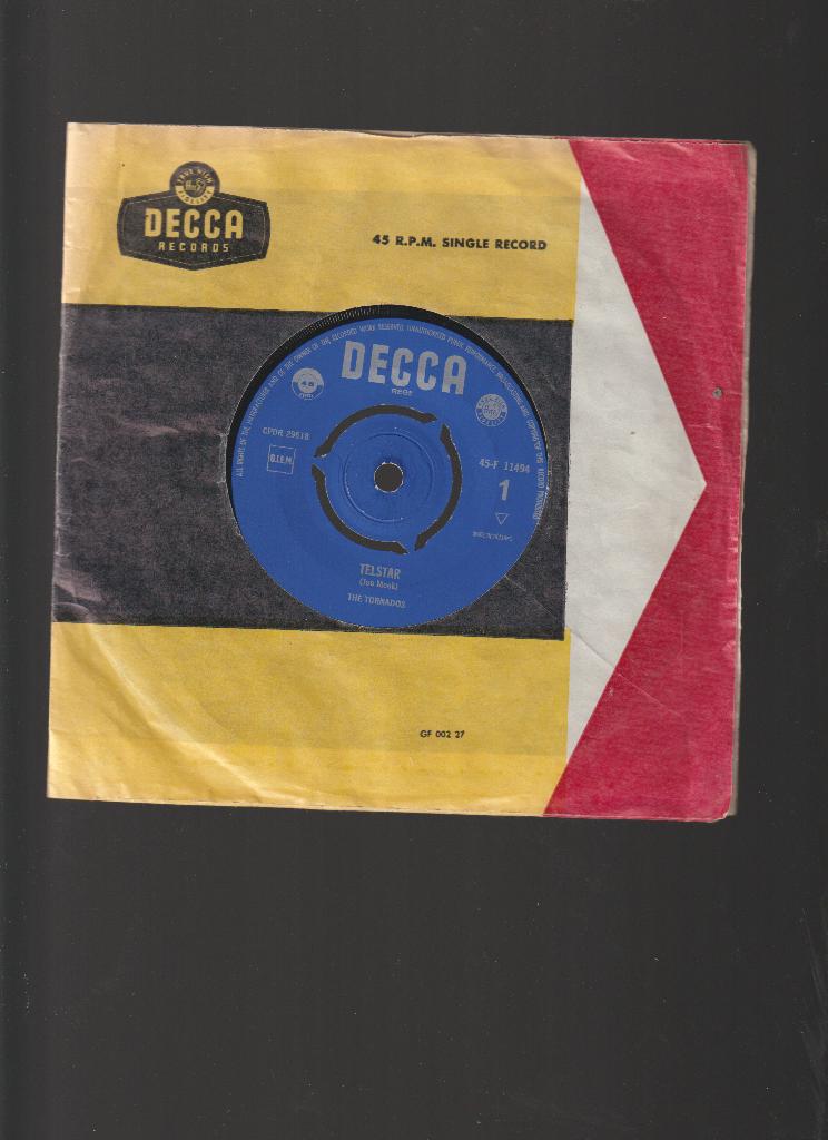 THE  TORNADOES  --  TELSTAR, Verzenden, Originele persing, Single, Zo goed als nieuw