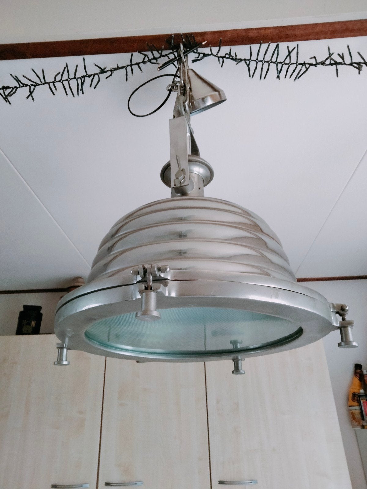Industriële hanglamp - Metaal - Gebruikt, Ophalen, Gebruikt, E27 (groot), Metaal