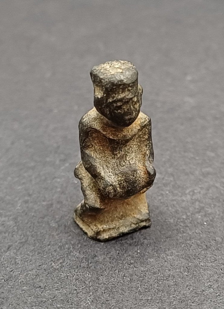 Oud Egyptisch Ptah amulet, Ophalen of Verzenden, Gebruikt