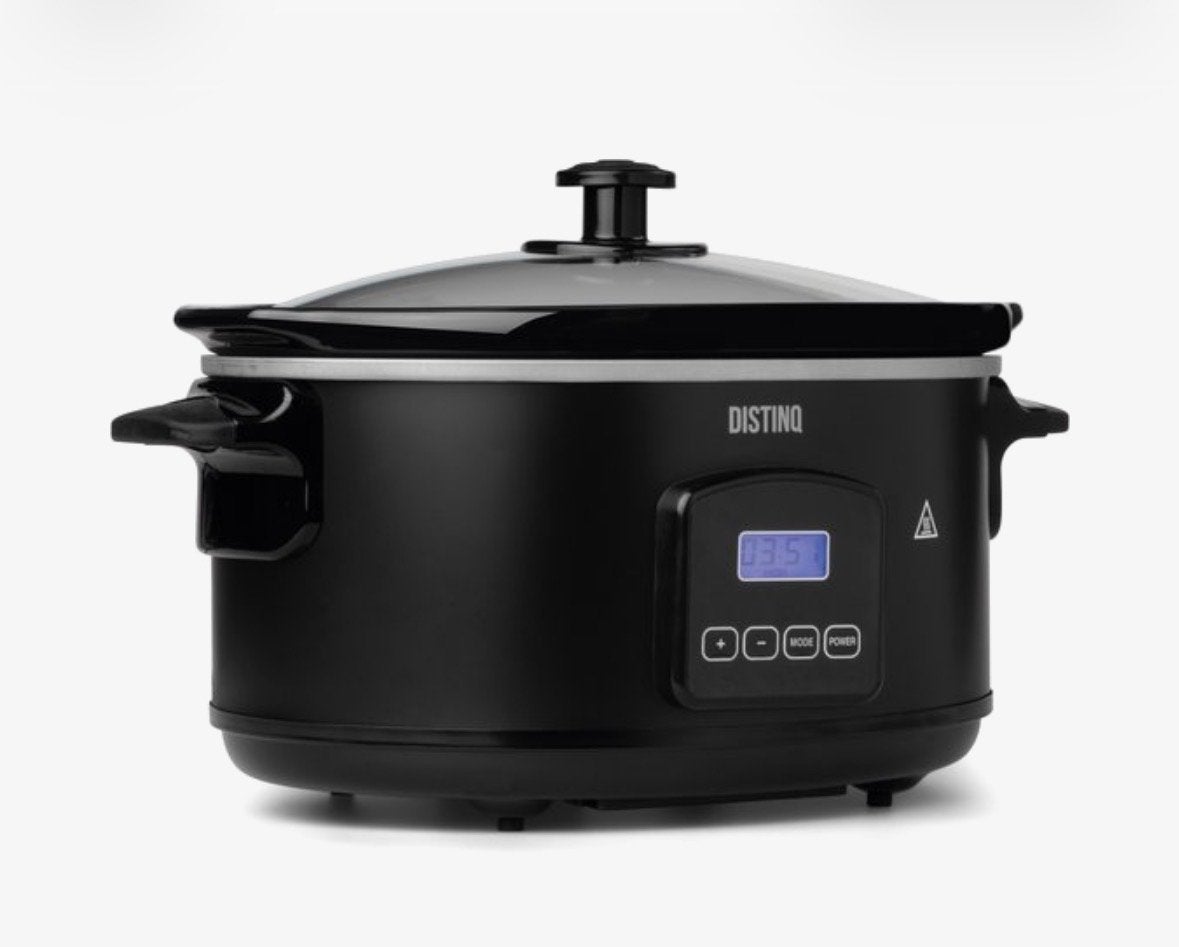 DistinQ Slowcooker 6L met LED Display en Keramische Pan, Witgoed en Apparatuur, Ophalen, Timer, Nieuw