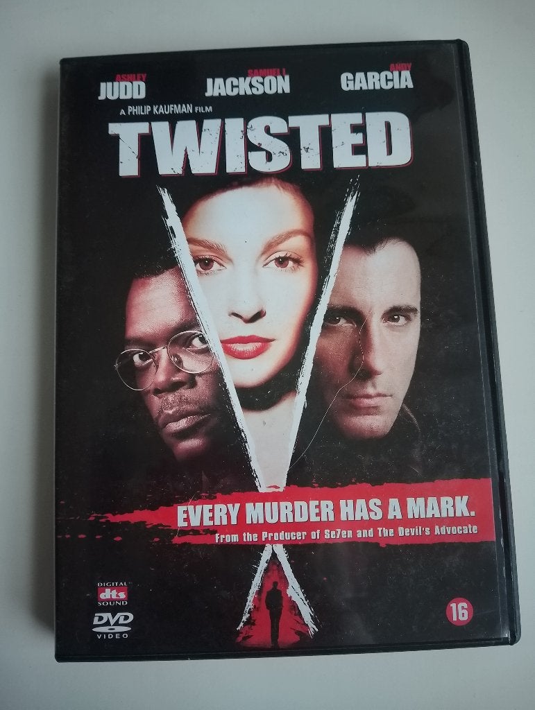 Twisted - DVD - Samuel L. Jackson, Ashley Judd, Andy Garcia, Vanaf 16 jaar, Ophalen of Verzenden, Zo goed als nieuw, Actiethriller