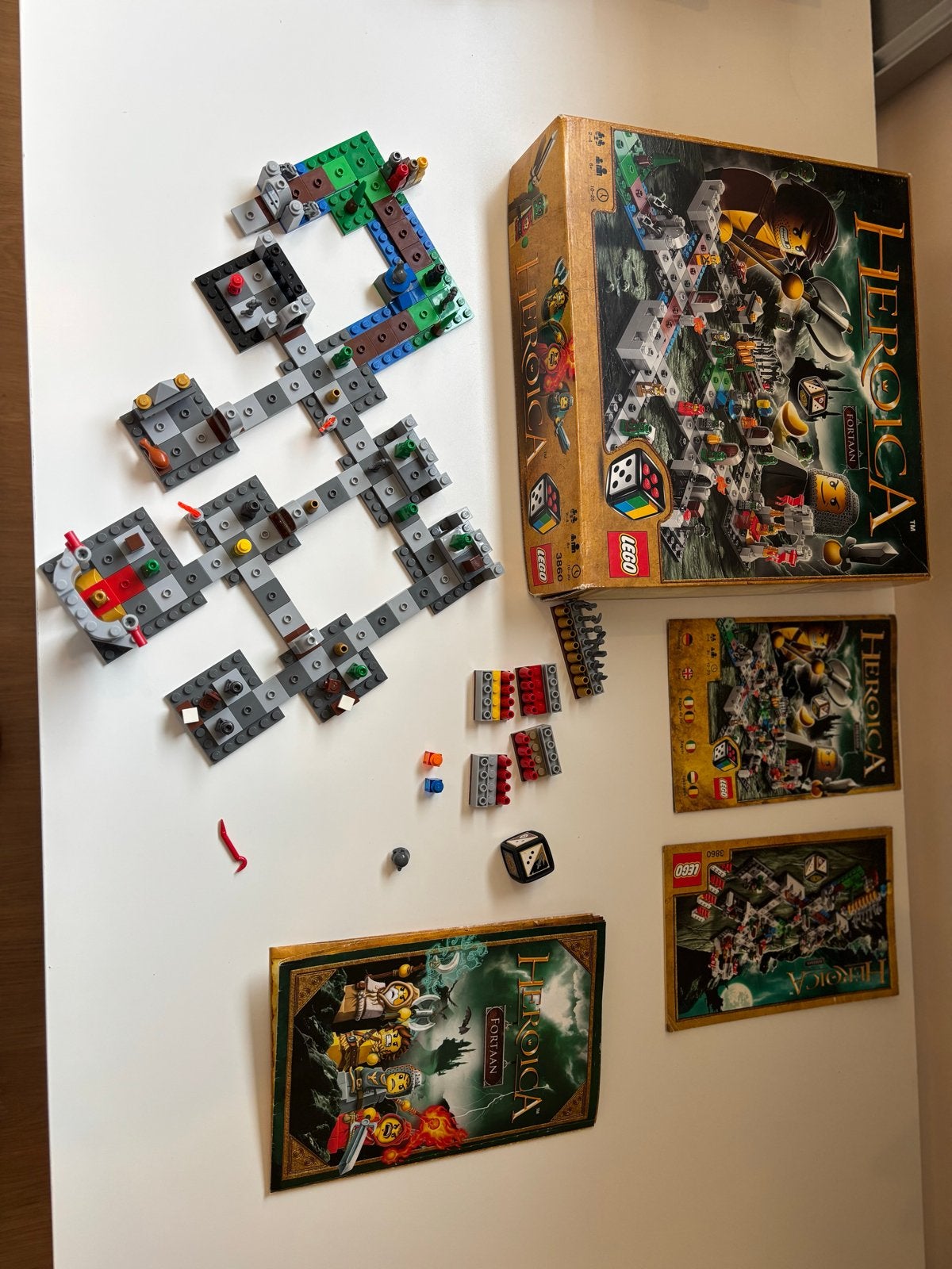 Lego 3860 Heroica Fortaan: Bordspel, Ophalen of Verzenden, Gebruikt
