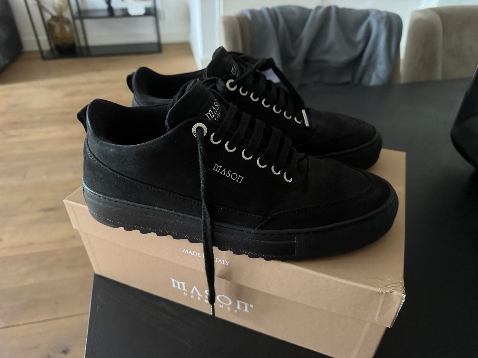 Mason Garments Sneaker Maat 44, Kleding | Heren, Ophalen of Verzenden, Zo goed als nieuw, Zwart, Sneakers of Gympen