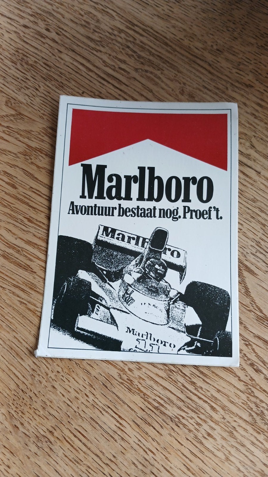 Stickers Marlboro Avontuur bestaat nog. Proef t F1 racing, Verzamelen, Stickers, Ophalen of Verzenden, Nieuw