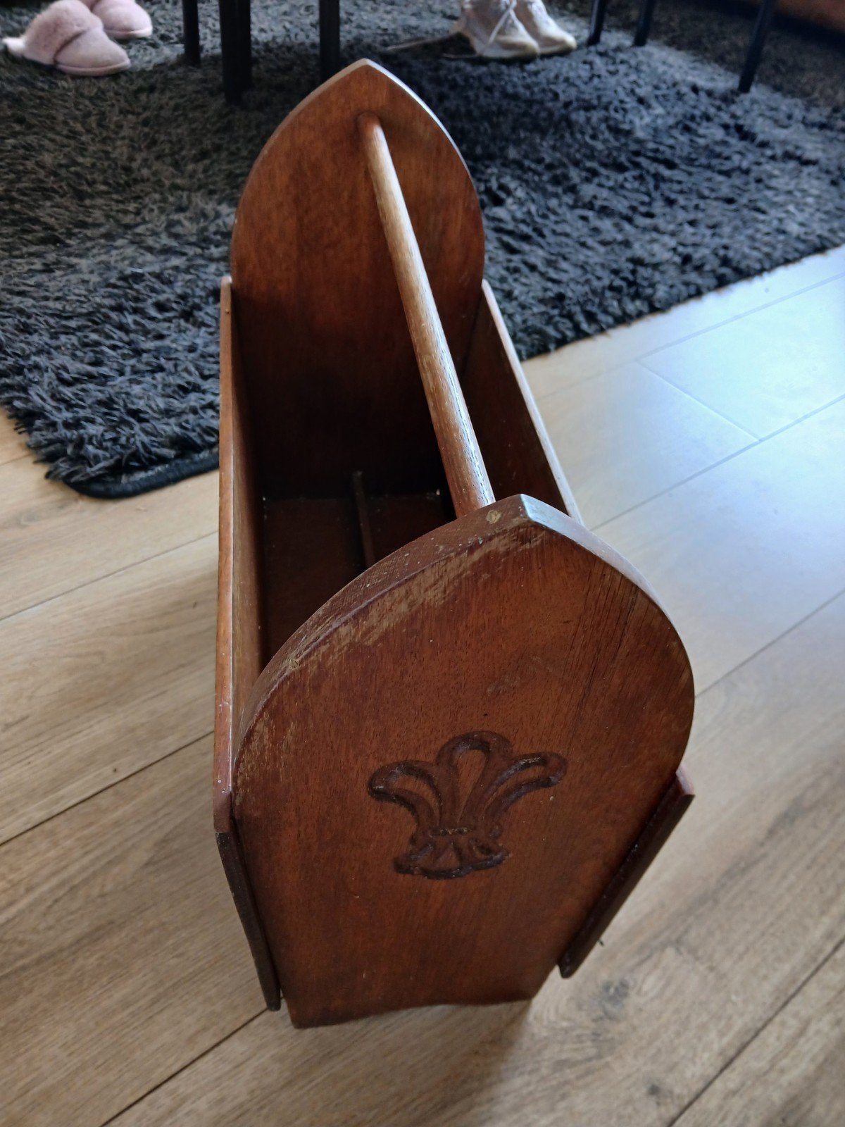 Houten tijdschriften bak, Ophalen of Verzenden