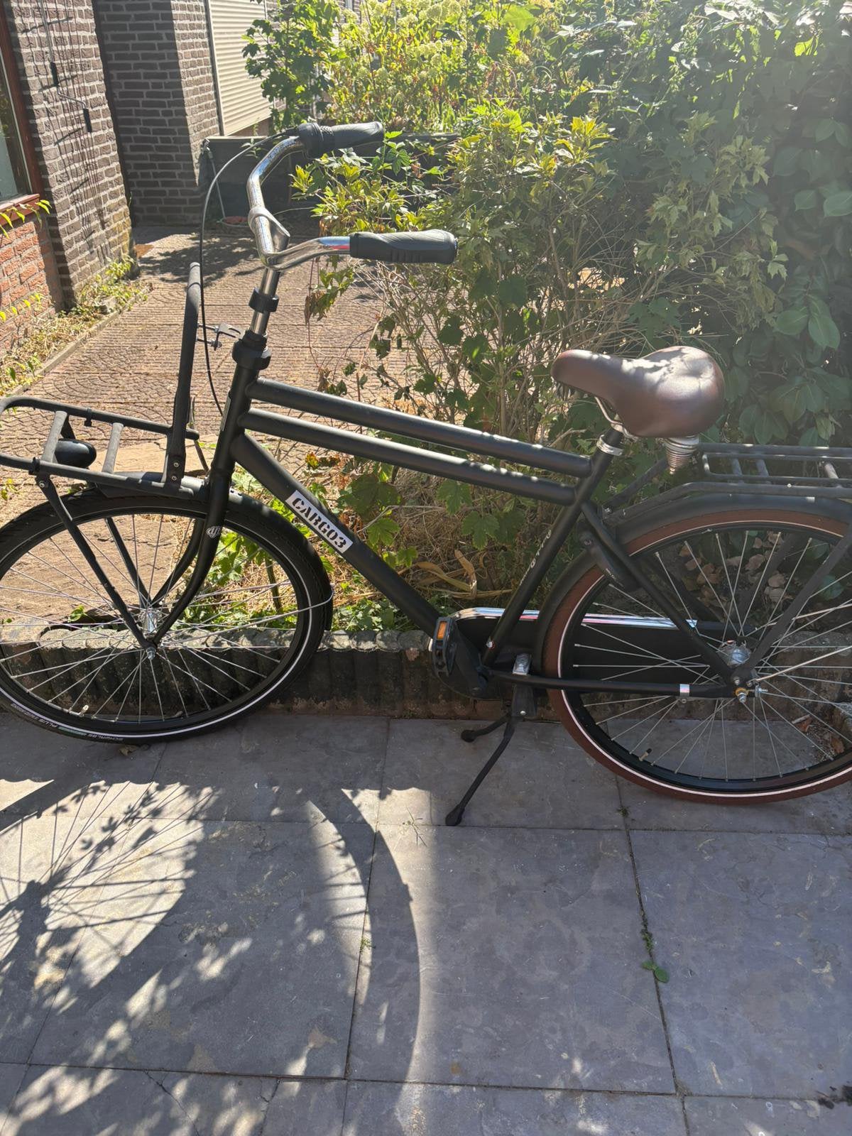 Zwarte Cargo3 herenfiets, Fietsen en Brommers, Ophalen, Gebruikt, Overige merken