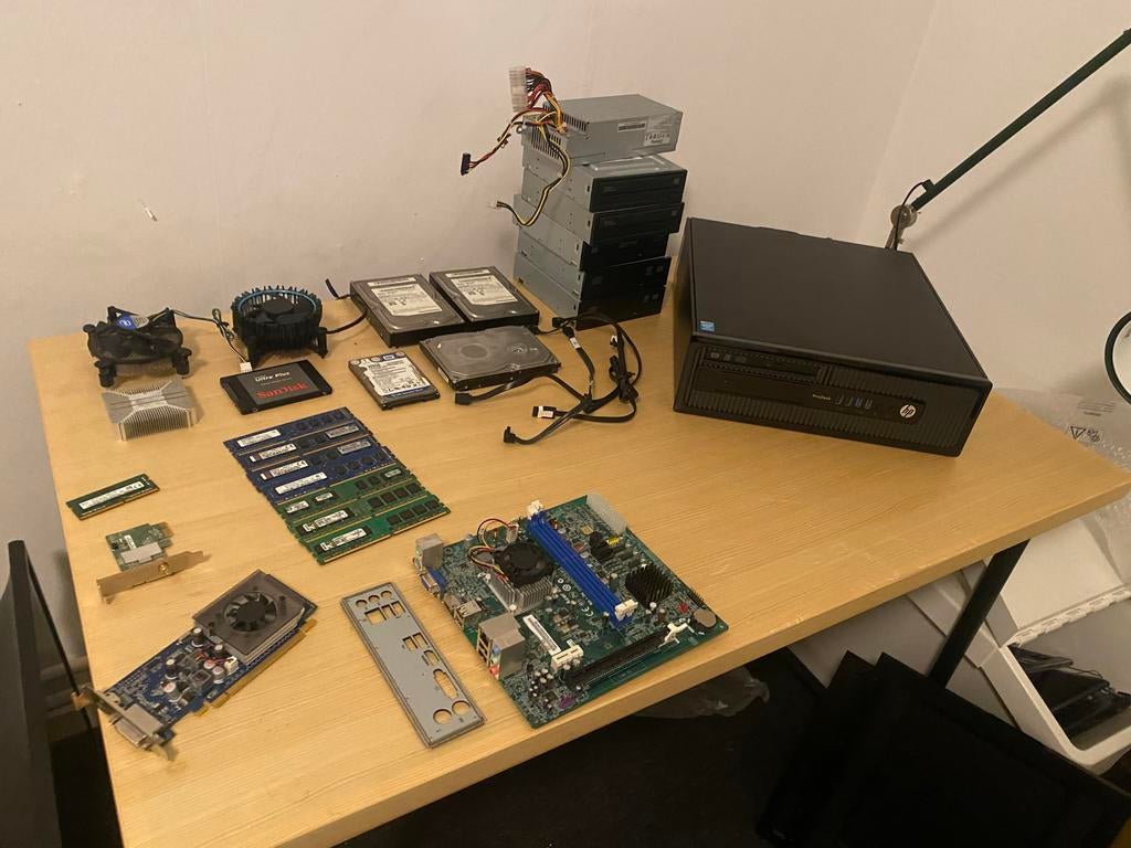 Partij computer onderdelen, Computers en Software, Desktop Pc's, Ophalen, HDD, 8 GB, Zo goed als nieuw