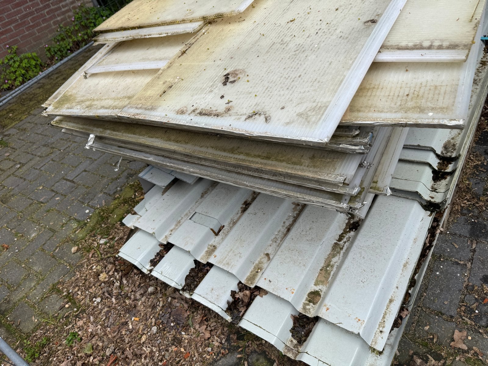 Polyester damwandplaten en licht doorlatende platen, Ophalen, Gebruikt, Overige materialen, Minder dan 20 mm