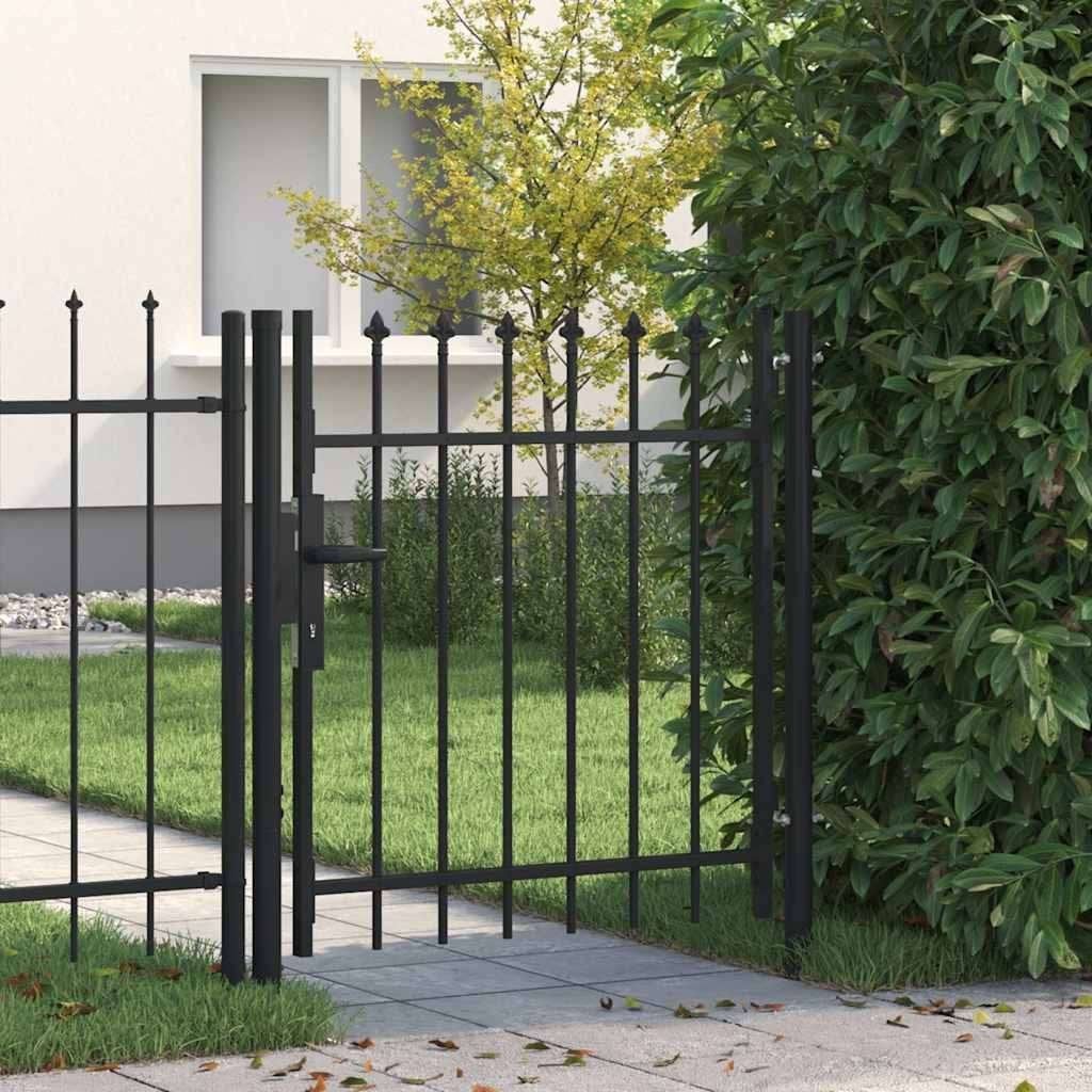 IJzeren tuinpoort hekje poort draaihek zwart GRATIS BEZORGD!, Verzenden, 100 tot 150 cm, Nieuw, Nvt
