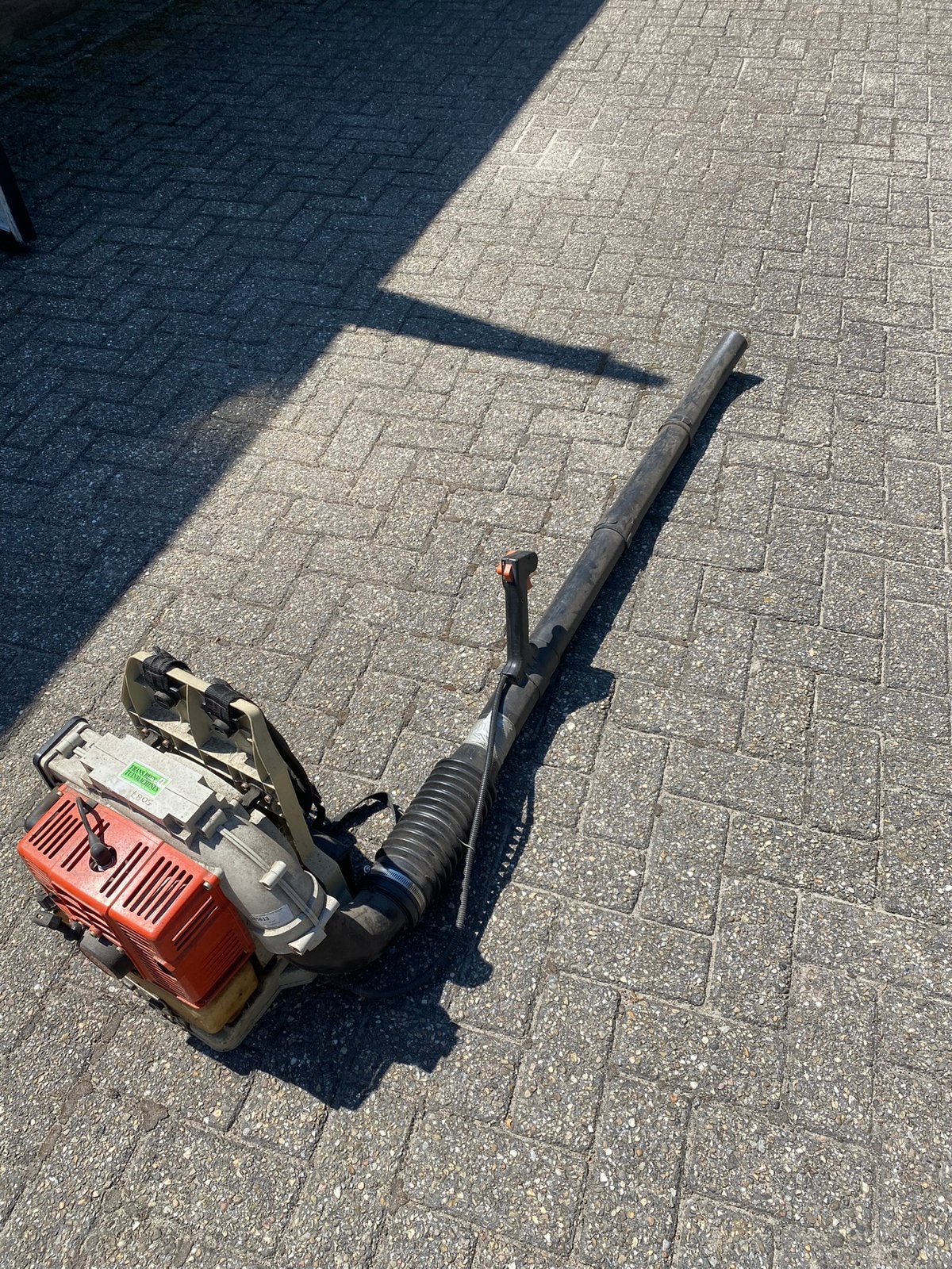 Stihl Bladblazer BR 106, Tuin en Terras, Bladblazers, Ophalen, Gebruikt, Benzine, Ruggedragen