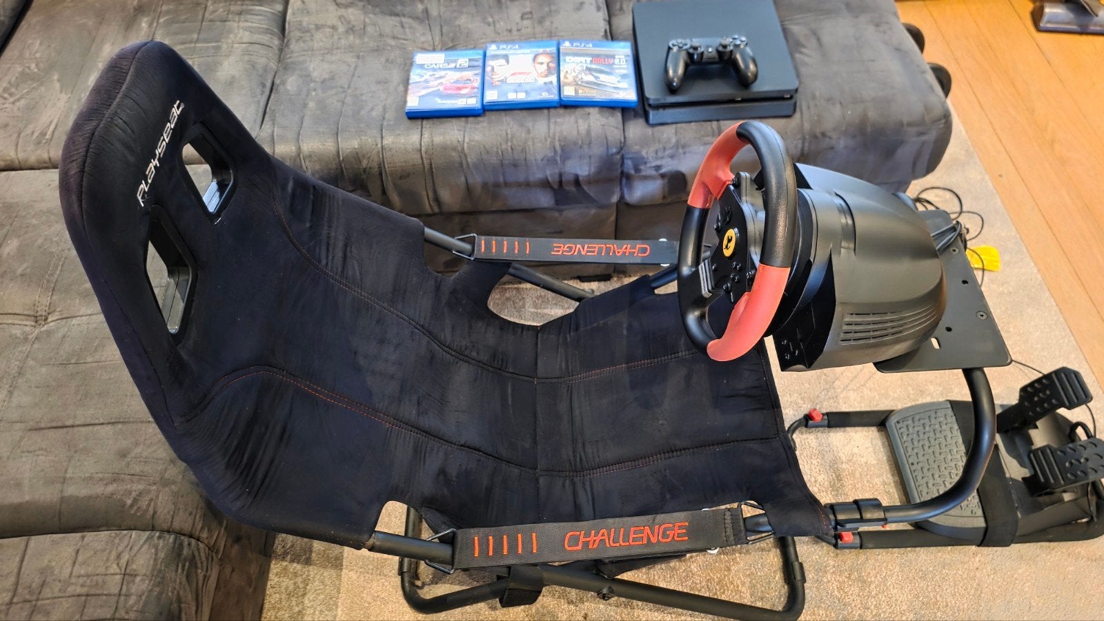 , Playseat Challenge, Thrustmaster T150 Ferrari, Spelcomputers en Games, Spelcomputers | Overige, Ophalen, Sony, Zo goed als nieuw
