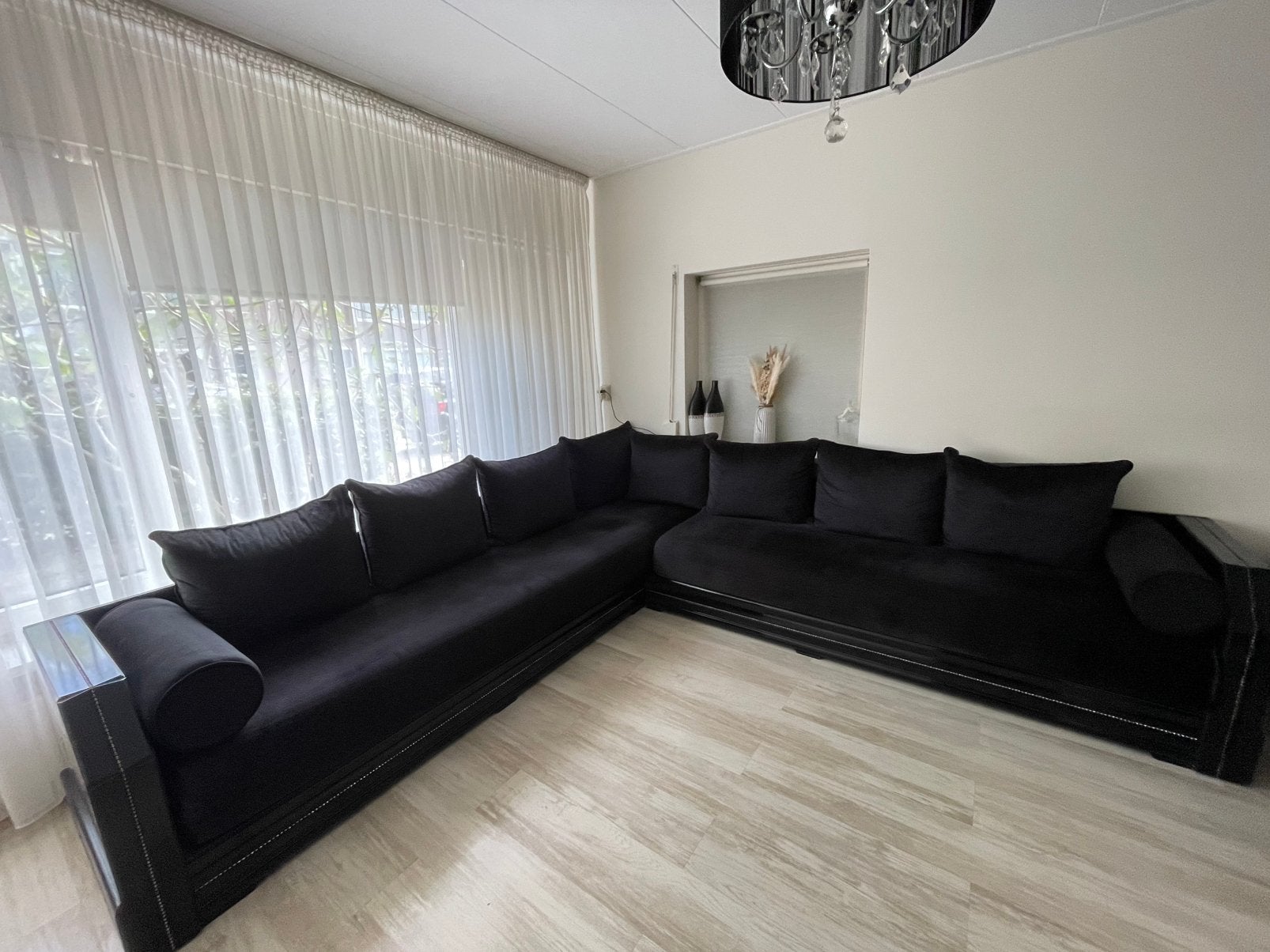 Marokkaanse Zwarte bank Sedari, Ophalen, 250 tot 300 cm, Overige maten, Minder dan 75 cm